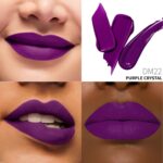 Purple Lipstick Matte for Women, SuperStay Long Lasting Lipstick Smudge Proof No Transfer Liquid Lipsticks, Cruelty Free Lip Makeup (DM22 Purple Crystal) - Image 2