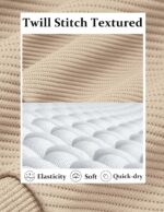 COOFANDY Mens Quarter Zip Pullover Sweatshirts Lightweight Long Sleeve Mock Neck Sweater Polo - Image 3