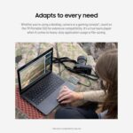 Samsung T9 2TB, Portable SSD, up to 2000MB/s, USB 3.2 Gen 2x2 (20Gbps) NVMe, Rugged, for Photographers, Content Creators and Gaming, External Solid State Drive (MU-PK2T0G/WW) Gray - Image 3