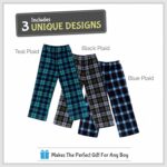 Mad Dog Concepts Boys Pajama Pants - Soft Micro Fleece PJ Bottoms for Kids Printed Plaid Design Boy's Sleepwear Size 6–20 3PK - Image 4