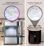 GE Profile Opal 2.0 Ultra Nugget Ice Maker with Side Tank and Scale Inhibiting Filter, Scoop Included, 38 lbs in 24 Hours, Pellet Ice Machine with WiFi & Smart Connected, Stainless Steel - Image 2