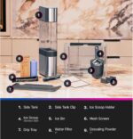 GE Profile Opal 2.0 Ultra Nugget Ice Maker with Side Tank and Scale Inhibiting Filter, Scoop Included, 38 lbs in 24 Hours, Pellet Ice Machine with WiFi & Smart Connected, Stainless Steel - Image 8