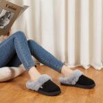 NineCiFun Women's and Men's Memory Foam House Slippers, Faux Fur Lined Indoor Fuzzy Slippers with No-slip Sole, Slip on Suede Home Shoes, Warm Winter Gift for Women & Men - Image 2