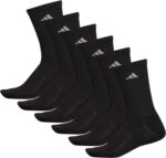 adidas Men's Athletic Cushioned 6-Pack Crew, Cushioned Crew Socks with Arch Compression for a Secure Fit - Image 7