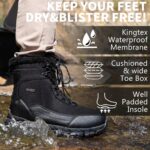 SHULOOK Men's Snow Boots Waterproof Warm Fur Lined Winter Hiking Boot Non-slip Outdoor Ankle High-top Shoes Work Hiker Trekking Trail - Image 7