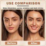 QIUFSSE Air Brush Makeup Foundation,Flawless Airbrush Foundation for Older Women,Teenagers,Middle-aged and Mature Skin,Lightweight Moisturizing,Buildable Coverage for Smooth Radiant Skin (02 Beige) - Image 3