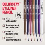 REVLON ColorStay Pencil Waterproof Eyeliner, Smudge-Proof, Eye Makeup with Built-In Sharpener, 214 Grape, 0.01 oz - Image 4