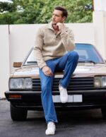 COOFANDY Men's Casual Slim Fit Pullover Sweater Knitted Thermal Sweatshirt - Image 7