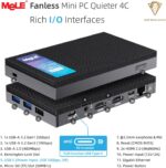 MeLE Fanless Mini PC Quieter 4C, N100 16GB RAM 512GB Storage Win 11 Mini Computers, Micro PC with Full-Functional USB-C, 2.4G/5G WiFi, 4K Triple Screen on Home, Office, Education, Astrophotography - Image 2