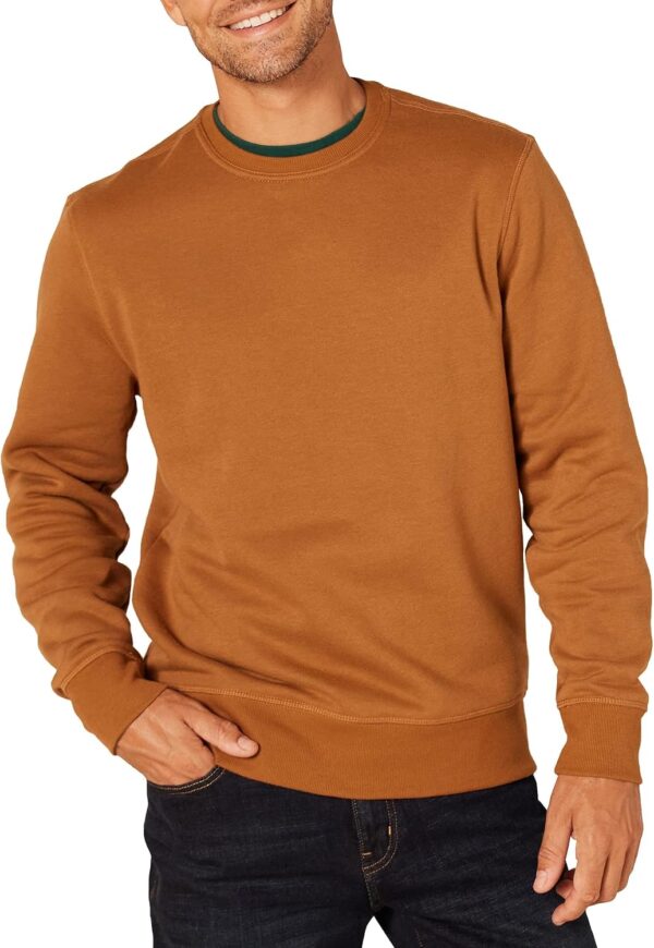 Amazon Essentials mens Fleece Crewneck Sweatshirt (Available in Big & Tall)