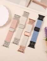 Braided Magnetic Band Compatible with Apple Watch Bands 38/40/41/42/44/45/46/49mm Women Men, Celtic Knot Stretchy Elastic Nylon Fabric Woven Strap for iWatch Series 11 10 9 8 7 6 5 4 SE/Ultra 3 2 1 - Image 5