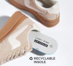 LUCKY STEP Women's Platform Fashion Sneakers Thick Sole Suede Faux Leather Classic Rubber Gum Sole Low Top Casual Walking Shoes - Image 5