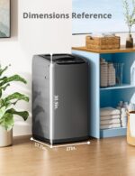 Comfee Portable Washing Machine, 0.9 cu.ft Compact Washer With LED Display, 5 Wash Cycles, 2 Built-in Rollers, Space Saving Full-Automatic Washer - Image 9