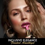 L’Paige Designer Lipstick – Frosted Amethyst Sheen in Cool Berry Pink, with Aloe Vera-Based, Long-Lasting, Moisturizing Formula for Smooth, Soft, Hydrated Lips – Ideal for All-Day Wear, Shade L53 - Image 2