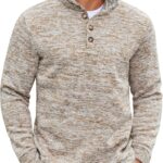 COOFANDY Men's Casual Slim Fit Pullover Sweater Knitted Thermal Sweatshirt