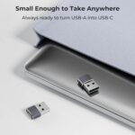 Basesailor USB to USB C Adapter,USBC Female to USB A Male Adapter,Type C Converter Charger for iPhone 17 Pro Max,16 15,Apple Watch iWatch S11 S10 SE,AirPods 3,iPad mini Air,Samsung Galaxy S25,Gray - Image 7