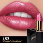 L’Paige Designer Lipstick – Frosted Amethyst Sheen in Cool Berry Pink, with Aloe Vera-Based, Long-Lasting, Moisturizing Formula for Smooth, Soft, Hydrated Lips – Ideal for All-Day Wear, Shade L53 - Image 6