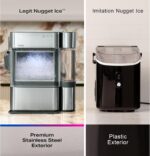 GE Profile Opal 2.0 Ultra Nugget Ice Maker with Side Tank and Scale Inhibiting Filter, Scoop Included, 38 lbs in 24 Hours, Pellet Ice Machine with WiFi & Smart Connected, Stainless Steel - Image 7