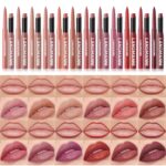 Jolilab 12Pcs Lip Set: 6 Colors Lip Liner+6 Colors Lipstick,Matte/Creamy,Smooth Creamy Texture,Long-Lasting,Bold/Nude Shades for Daily/Party, Vegan,Gift for Makeup Lovers.(Rich - Color Set B) - Image 3