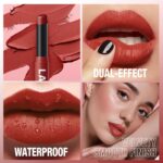 Jolilab 12Pcs Velvet Matte Lipstick Nude Matte Soft Dark Color Stick High Pigmented Long-Lasting Waterproof Lip Stick Lip Balm Beauty Cosmetics Gift for Women(01#-12#) - Image 5
