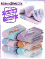 ProEtrade Merino Wool Socks for Kids Toddlers Boys Girls Thick Thermal Warm Winter Hiking Heavy Cozy Crew Socks 6 Pack - Image 4