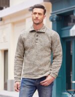 COOFANDY Men's Casual Slim Fit Pullover Sweater Knitted Thermal Sweatshirt - Image 5