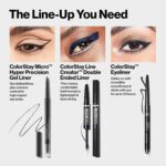 Revlon Gel Eyeliner, ColorStay Micro Hyper Precision Eye Makeup with Built-in Smudger, Waterproof, Longwearing with Micro Precision Tip, 214 Black, 0.002 oz - Image 8