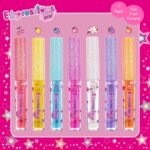 7pc Fruity Flavored Lip Gloss Set - Lip Gloss in Assorted Fruity Flavors, Non Toxic Makeup for Kids & Teens - Image 8