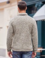 COOFANDY Men's Casual Slim Fit Pullover Sweater Knitted Thermal Sweatshirt - Image 3