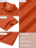 MAGCOMSEN Polo Shirts for Men with Pocket Short Sleeve Collared Golf Shirts Quick Dry Pique Performance Athletic Summer - Image 5