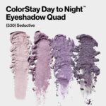 Revlon ColorStay Day to Night Eyeshadow Quad Palette with Transitional Shades, Stocking Stuffer for Her, Buttery Soft Feel, 530 Seductive, 0.16 Oz - Image 2
