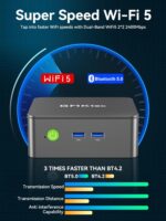 GMKtec Mini PC Computers N95(Turbo 3.4GHz) 16GB DDR4 512GB SSD Desktop Computer 4K Dual HDMI Display/3x USB3.2/WiFi 5 BT5.0/RJ45 Ethernet Nucbox G3S - Image 7