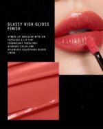 Stellar Dust Lip Stain 06 Nerose, Transfer-Proof &Smudge-Proof Lip Gloss, Rose Pink Tinted Glossy Finish, High-Pigment Vibrant Color, Hydrating Lightweight Long-Lasting Lip Makeup for Women - Image 6