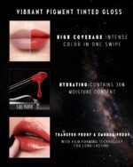 Stellar Dust Lip Stain 06 Nerose, Transfer-Proof &Smudge-Proof Lip Gloss, Rose Pink Tinted Glossy Finish, High-Pigment Vibrant Color, Hydrating Lightweight Long-Lasting Lip Makeup for Women - Image 7