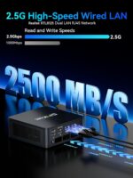 GMKtec M5 Ultra Gaming Mini PC Ryzen 7 7730U (Upgraded 7430U/ 5825U), 32GB RAM 512GB SSD Dual NIC LAN 2.5GbE Desktop Computers, Triple 4K Display, WiFi 6E, USB-C, BT 5.2, DP, HDMI 2.0 - Image 7