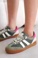 Project Cloud 100% Genuine Leather Casual Sneakers for Women - Memory Foam Insoles Lace-Up Womens Shoes & Lightweight Women's Fashion Sneakers - Slip On Shoes for Women Footwear (Verdy) - Image 2