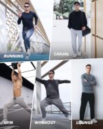 3 Pack Mens Sweatpants with Pockets - Mesh Open Bottom Athletic Joggers for Men Loose Fit Gym Workout Running Casual Pants - Image 2