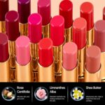 MAKI YIKA Moisture Burgundy Lipstick for Women Hydrate Lip Balm for Dry Cracked Lips Weightless Glossy Lip Color Juicy Finish,MA061 Red Tone - Image 6
