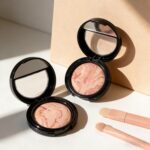 Suggest a better title and return a single title only without any other comments: K'APEINE Baked Powder Foundation, Oil Control Correcting Foundation Matte Natural Finish Smooth Lightweight Setting Powder Palette Brighten Color Correcting Powder Foundation for Women-02# - Image 6