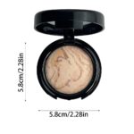 Suggest a better title and return a single title only without any other comments: K'APEINE Baked Powder Foundation, Oil Control Correcting Foundation Matte Natural Finish Smooth Lightweight Setting Powder Palette Brighten Color Correcting Powder Foundation for Women-02# - Image 8