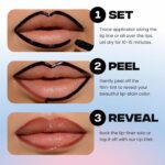 Sacheu Lip Liner STAY-N Peel Off Lip Stain — Long Lasting Waterproof Lip Tint with Hyaluronic Acid & Vitamin E — Transfer Proof Matte Finish, Vegan & Cruelty-Free (MUAH-VE) - Image 7