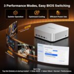 GEEKOM A9 Max AI Mini PC, with AMD Ryzen AI 9 HX 370 (80 Tops), Copilot+ PC, Radeon 890M, 32GB DDR5 (Not LPDDR), 1TB SSD, Win 11 Pro, WiFi 7, BT 5.4, USB4, HDMI 2.1, Dual 2.5GbE, 8K, 3-Year Warranty - Image 5