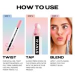 Suggest a better title and return a single title only without any other comments: Sacheu Cheek STAY-N Liquid Blush for Cheeks — High Pigment, Buildable, Lightweight Cream Blush for Dewy & Radiant Flushed Cheeks — Long-lasting & Cruelty Free (I'm Cute) - Image 5