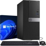 Dell Tower Desktop PC – Intel Core i7-7700 7th Gen Processor – 16GB DDR4 RAM – 1TB SSD – Keyboard & Mouse – Built-in Wi-Fi – Office, Home, Business Desktop Computer Windows 11 Pro (Renewed)