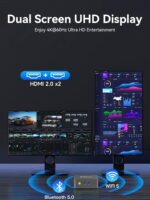 GMKtec Mini PC N95 (Beats N100, 3.4GHz) 8GB RAM 256GB M.2 SSD Mini Desktop Computer with VESA Mount for Office Home Business HTPC Proxmox, Dual 4K Display, WiFi 5, Gigabit Ethernet G3S - Image 6