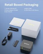 GMKtec Mini PC N95 (Beats N100, 3.4GHz) 8GB RAM 256GB M.2 SSD Mini Desktop Computer with VESA Mount for Office Home Business HTPC Proxmox, Dual 4K Display, WiFi 5, Gigabit Ethernet G3S - Image 8