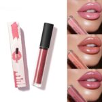 12 Shades Matte Liquid Lipstick, High Pigmented Velvet Lip Gloss, Waterproof Long Lasting Smooth Lip Glaze, Professional Nude & Vibrant Makeup (#10)