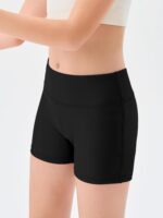 Suggest a better title and return a single title only without any other comments: Haloumoning Girls Athletic Shorts Kids High Waisted Yoga Dance Biker Shorts Comfy Gymnastics Shorts 5-14Y - Image 2