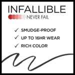L'Oreal Paris Makeup Infallible Never Fail Original Mechanical Pencil Eyeliner with Built in Sharpener, Black, 0.008 oz., 1 Count - Image 3