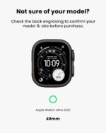 amBand Rugged Case with Band for Apple Watch Ultra 3/2/1 49mm, M3 Military Grade Shockproof Cover, Includes Screen Protector Kit, Tactical Band for Men - Compatible with iWatch Ultra, Matte Black - Image 2